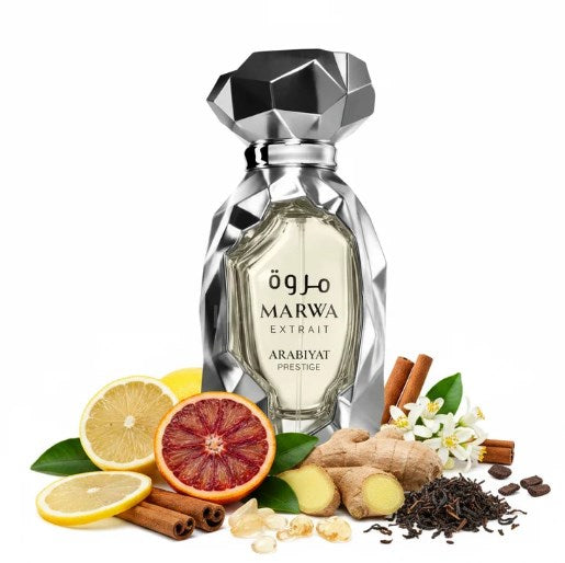 Arabiyat Prestige Marwa Extrait de Parfum 60 ml | Perfume Masculino Cítrico y Amaderado