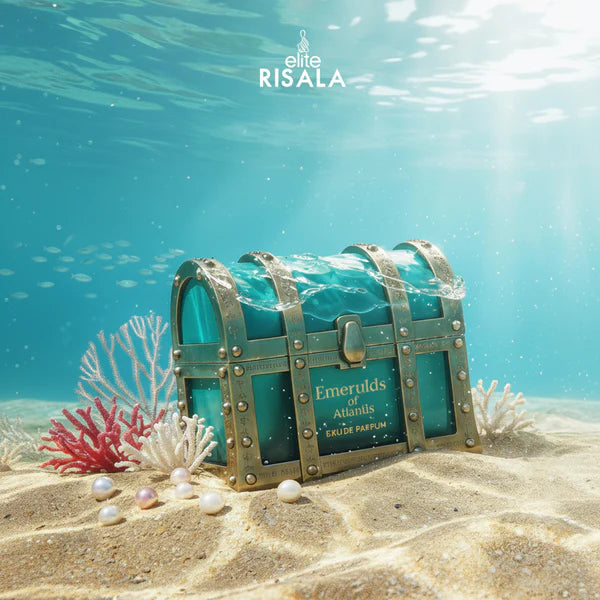 Elite Risala Emeralds of Atlantis Eau de Parfum 100 ml – Perfume Acuático Afrutado Fresco Unisex