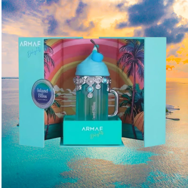 Armaf Island Bliss Eau de Parfum Mujer 100 ml – Perfume Dulce Tropical Floral con Coco, Frutas y Vainilla – Fragancia Femenina