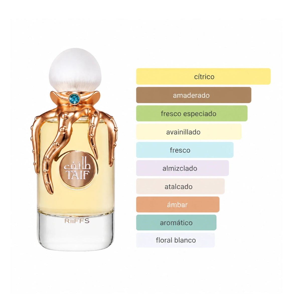 Riiffs Taif Eau de Parfum 100 ml | Perfume Cítrico y Amaderado Unisex
