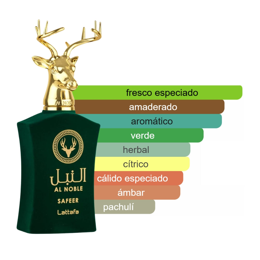 Lattafa Al Noble Safeer Eau de Parfum Unisex 100ml | Oriental Amaderado Elegante