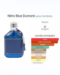 Dumont Nitro Blue Eau de Parfum 100 ml Hombre – Perfume masculino Dulce Especiado con Ámbar, Canela y Notas Amaderadas
