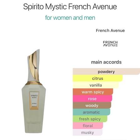 Spirito Mystic de French Avenue Eau de Parfum 100 ml | Perfume Unisex Avainillado Especiado