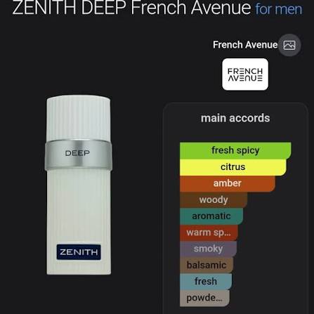 Zenith Deep Eau de Parfum 100 ml | Perfume Masculino Cítrico Amaderado - French Avenue