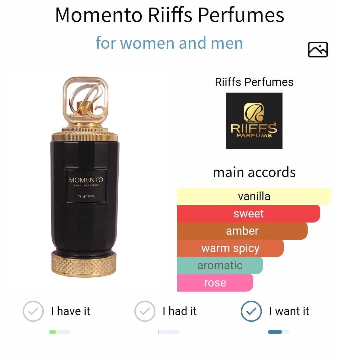 Momento Riiffs Perfumes Eau de Parfum 100ml – Fragancia Elegante y Duradera Unisex