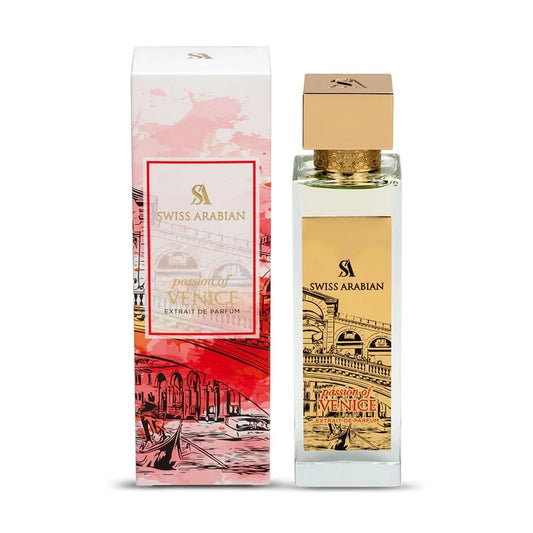 Swiss Arabian Passion of Venice Extrait de Parfum 100 ml | Perfume Unisex Amaderado, Especiado y Avainillado
