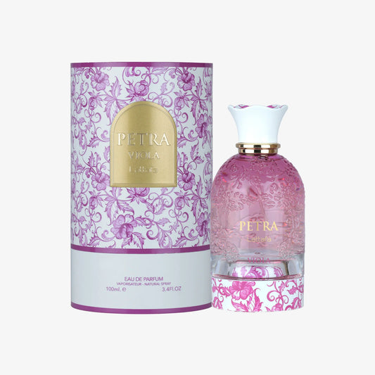 Lattafa Petra Viola Eau de Parfum 100 ml | Perfume Femenino Dulce, Floral y Afrutado