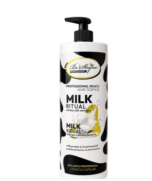 Champú Be Shyne Milk Ritual con Proteína de Leche y 12 Aminoácidos