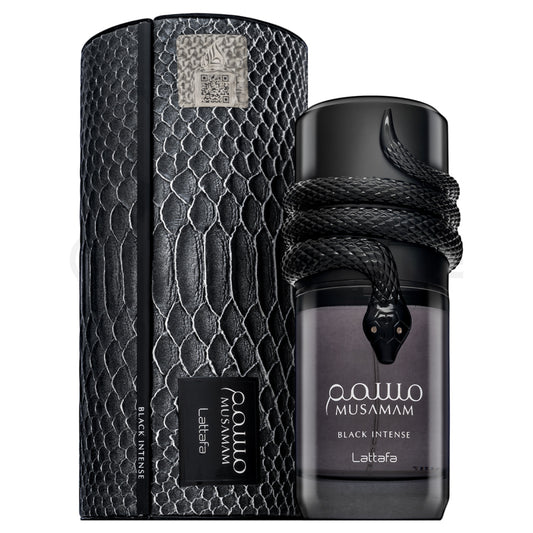 Lattafa Musamam Black Intense Eau de Parfum 100ml | Amaderado Especiado Intenso- Perfume Masculino