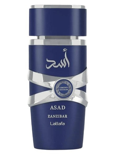 Lattafa Asad Zanzibar Limited Edition Eau de Parfum | Perfume Masculino Amaderado Aromático 100ml