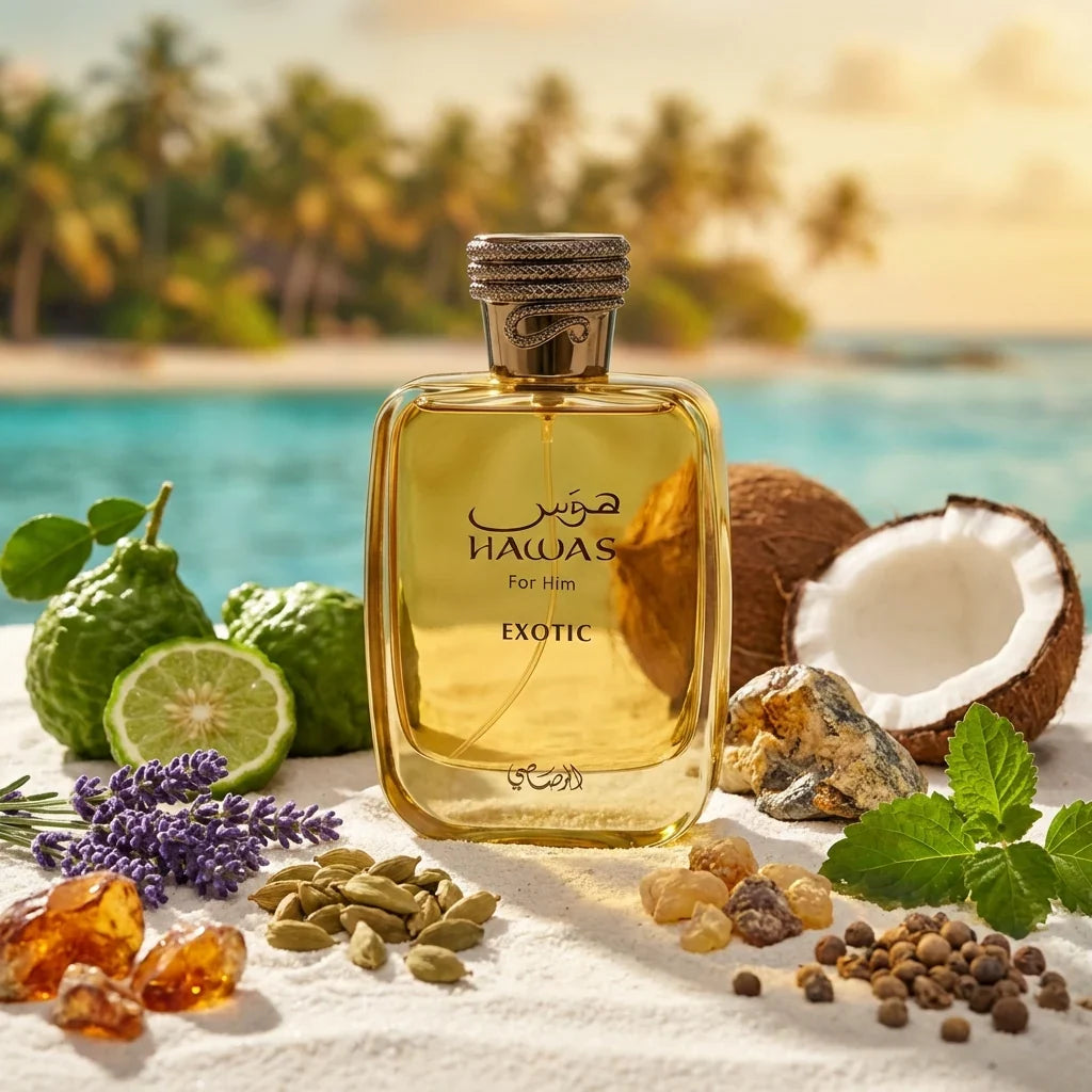 Rasasi Hawas Exotic Eau de Parfum 100 ml | Perfume Amaderado y Terroso masculino