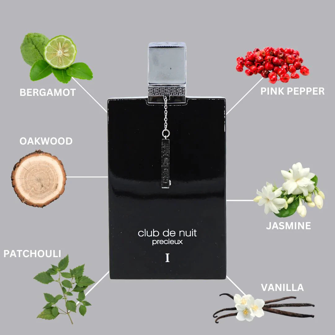 Armaf Club de Nuit Precieux I Extrait de Parfum Unisex 55 ml – Woody-Amber Elegante & Duradero