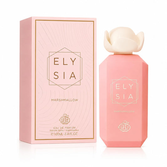 Fragrance World Elysia Marshmallow Eau de Parfum 100 ml, Perfume Femenino Dulce, Avainillado y Afrutado