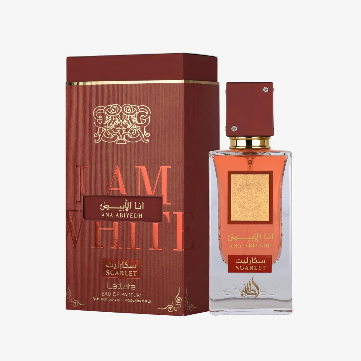 Lattafa Ana Abiyedh Scarlet Eau de Parfum 60 ml | Perfume mujer Floral, Afrutado, Dulce y Avainillado