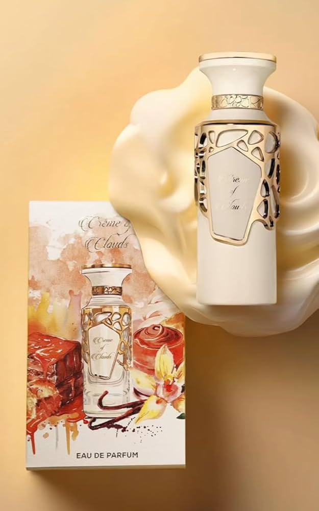 Fragrance World Crème of Clouds Eau de Parfum Unisex 100 ml – Perfume Gourmand Dulce con Vainilla, Crema y Caramelo