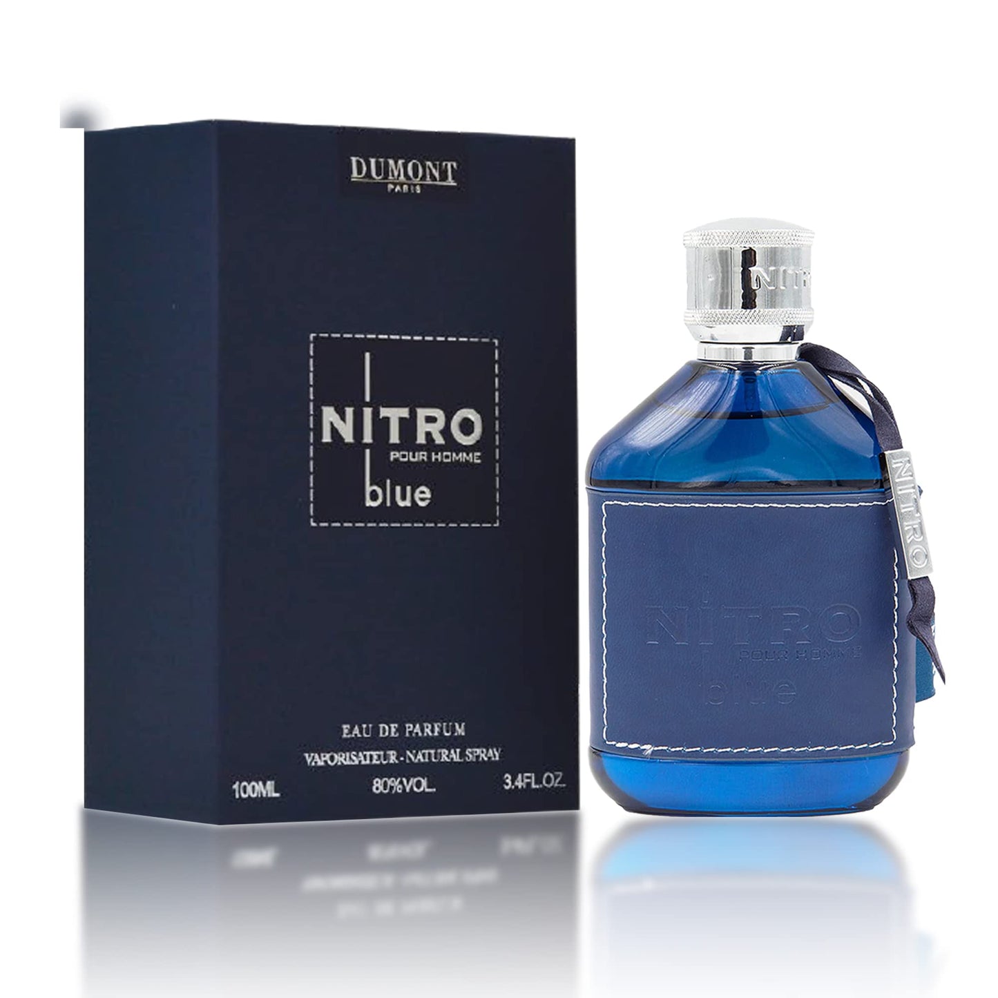 Dumont Nitro Blue Eau de Parfum 100 ml Hombre – Perfume masculino Dulce Especiado con Ámbar, Canela y Notas Amaderadas