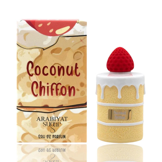 Arabiyat Sugar Coconut Chiffon Eau de Parfum Unisex 100ml – Crema de Coco Dulce y Gourmand