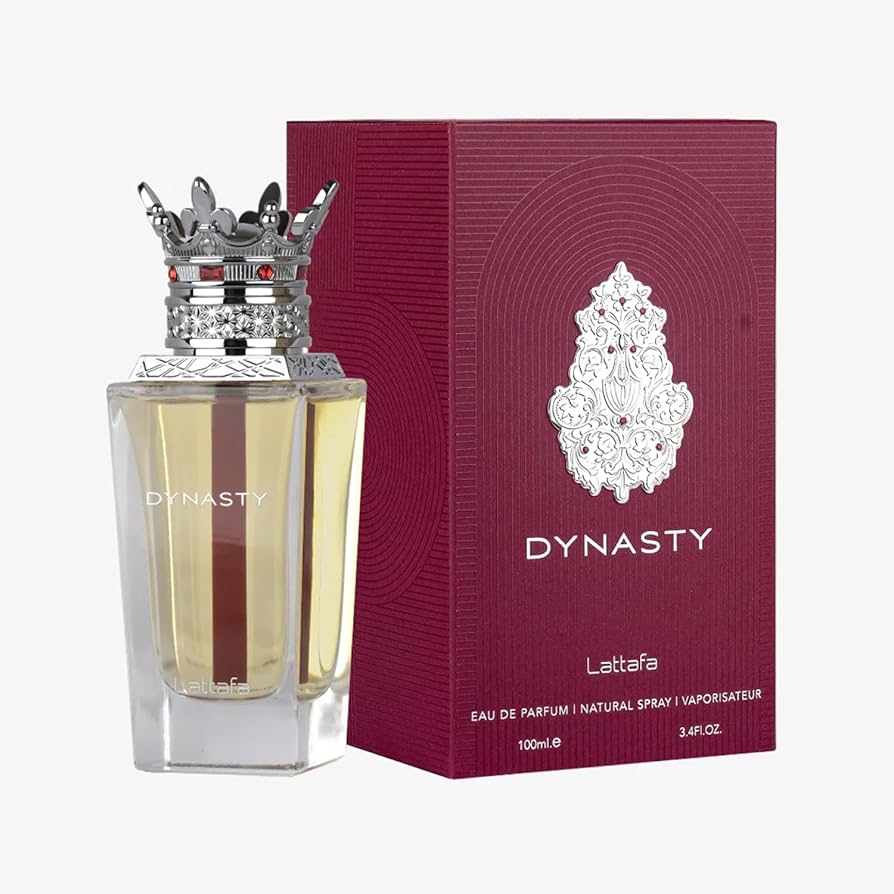 Dynasty Lattafa  Eau de Parfum 100 ml – Perfume Unisex Fresco Especiado y Ahumado