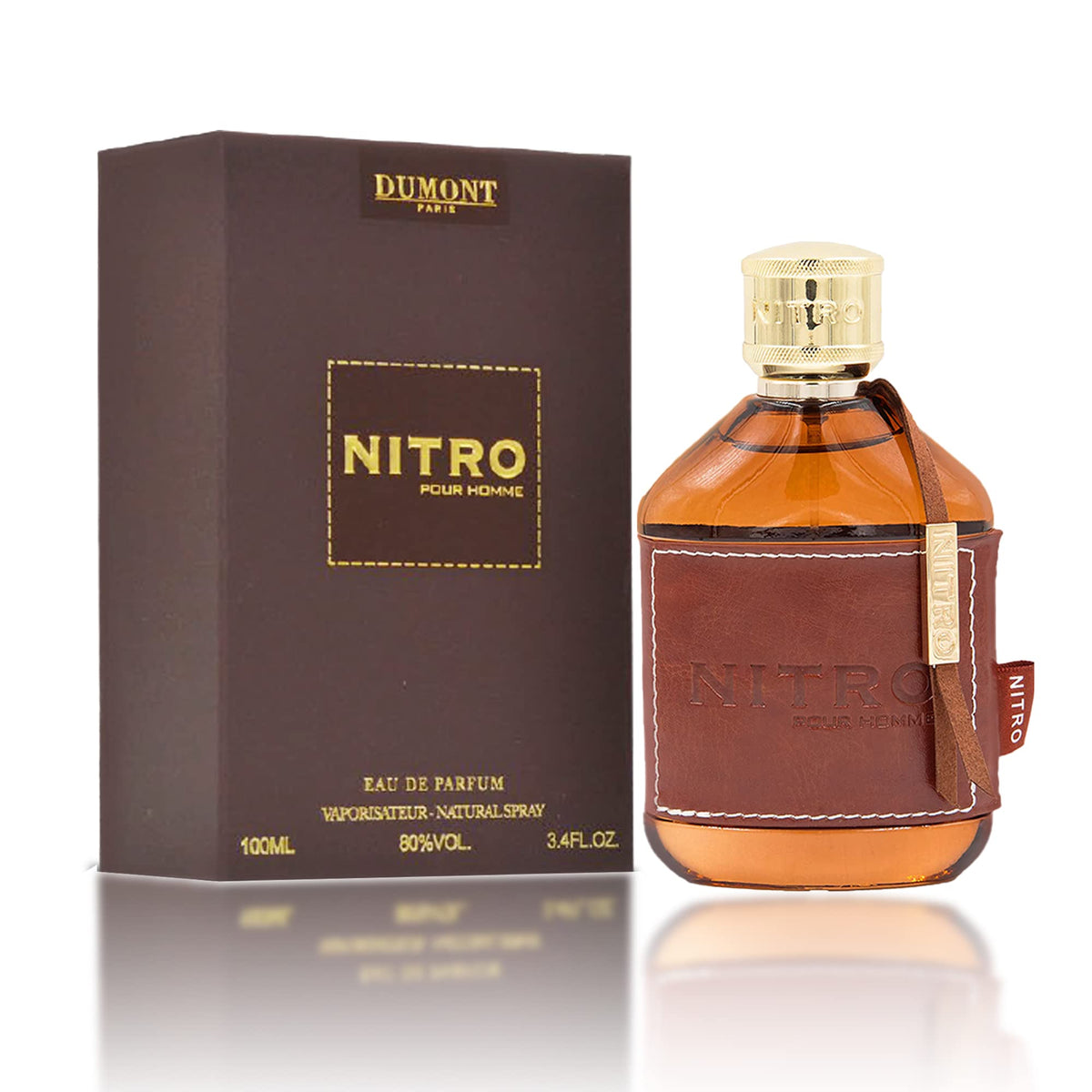 Dumont Nitro Pour Homme Eau de Parfum 100 ml | Perfume Masculino Cítrico, Amaderado y Aromático