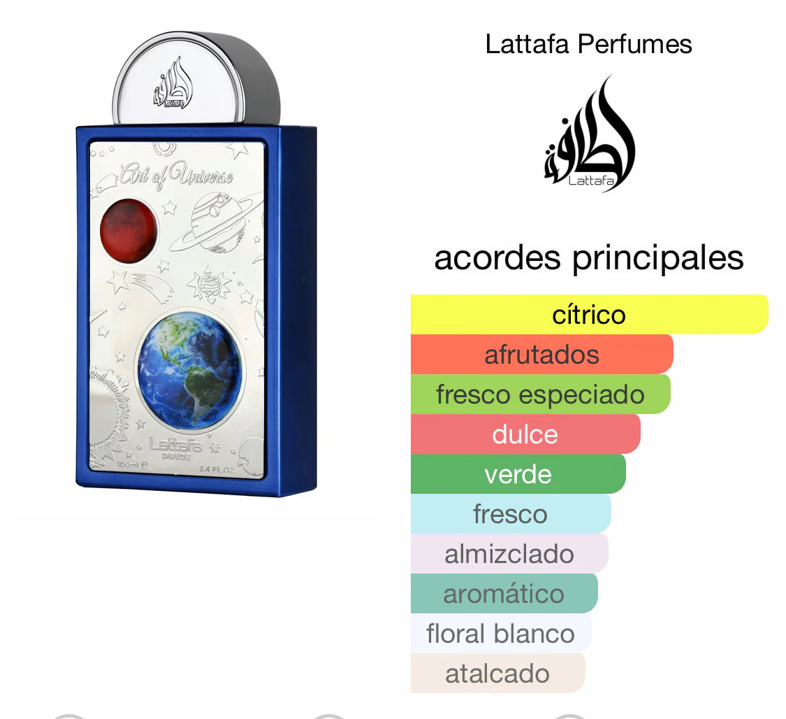 Lattafa Art of Universe Eau de Parfum Unisex 100ml | Oriental Floral Elegante