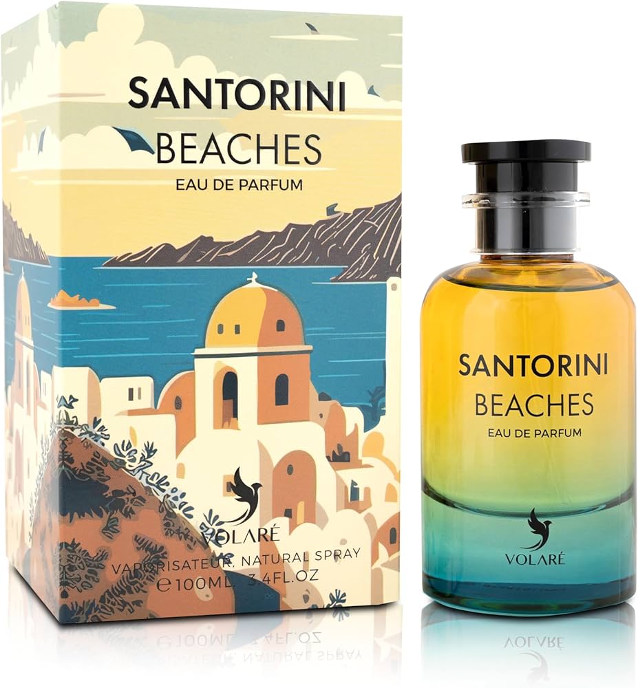 Volaré Santorini Beaches Eau de Parfum 100 ml – Perfume Amaderado Afrutado Verde Unisex