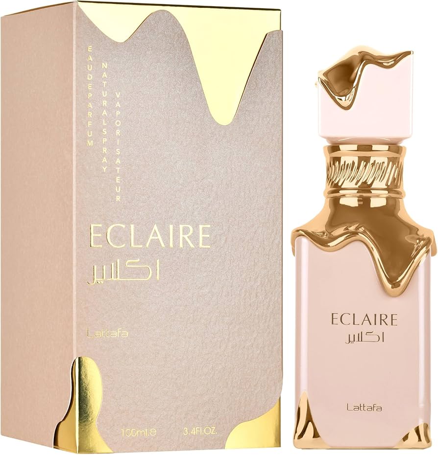 Lattafa Eclaire Eau de Parfum 100 ml – Perfume Dulce Avainillado Caramelo para Mujer