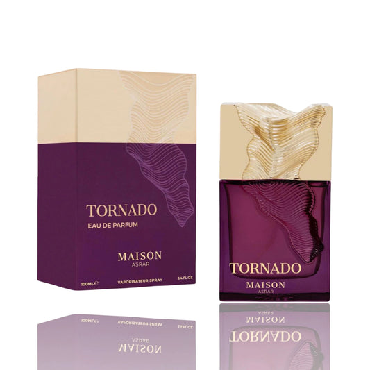 Maison Asrar Tornado Eau de Parfum hombre 100 ml – Perfume Masculino Intenso Amaderado y Especiado – Fragancia Elegante y de Larga Duración