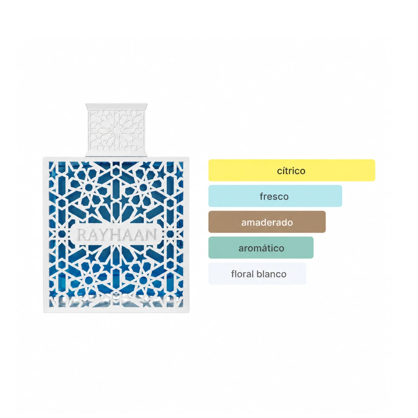 Rayhaan Azul Eau de Parfum 100 ml | Perfume Masculino Fresco Cítrico