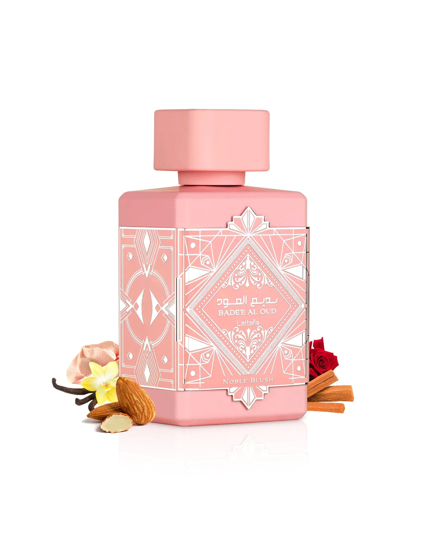 Lattafa Noble Blush Eau de Parfum 100 ml – Perfume Dulce Avainillado Almendrado para Mujer