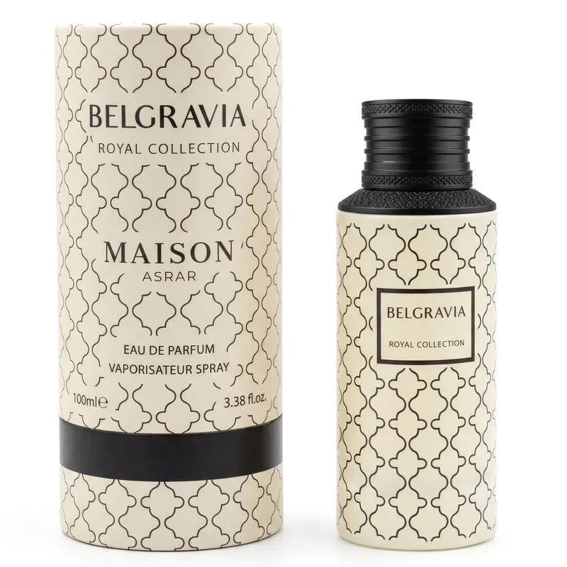 Maison Asrar Belgravia Eau de Parfum 100 ml | Perfume Unisex Cítrico, Floral y Amaderado