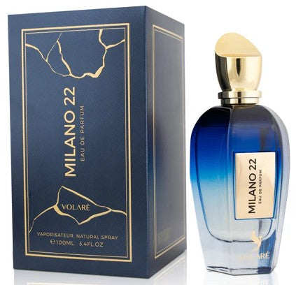 Volare Milano 22 Eau de Parfum 100 ml Unisex – Perfume Fresco Cítrico Aromático con Menta, Limón y Lavanda