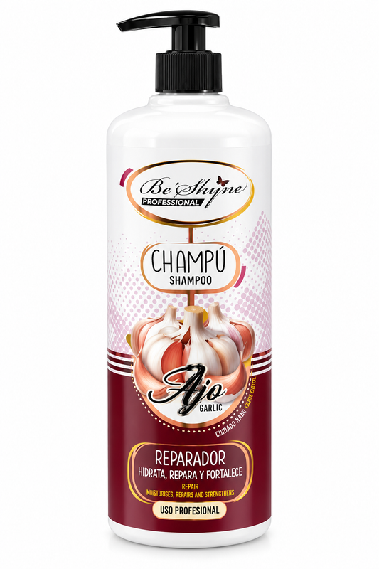 Champú de Ajo Be’Shyne Professional – Hidratación, Reparación y Fuerza Capilar