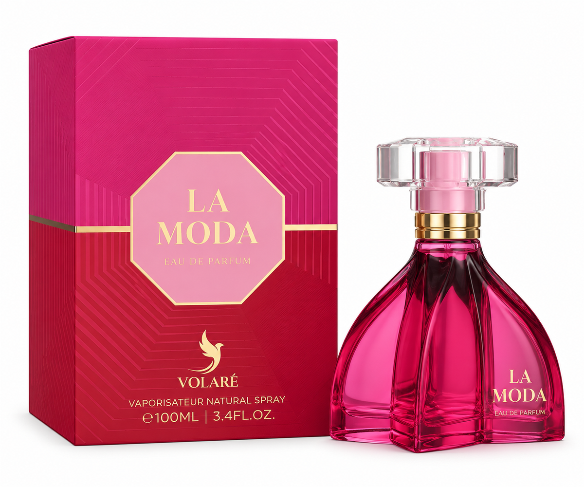Volaré La Moda Eau de Parfum 100 ml | Perfume Femenino Floral, Afrutado, Dulce y Avainillado