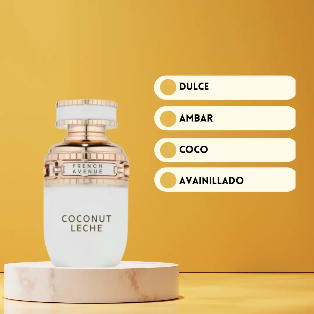 French Avenue Coconut Leche Eau de Parfum 100 ml | Perfume de Coco y Vainilla para Mujer
