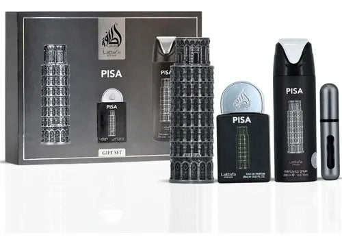 Gift set Lattafa Pride Pisa 3-Piezas-Perfume Árabe de Larga Duración masculino