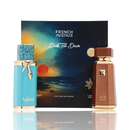 French Avenue Dusk Till Dawn Combo Pack Eau de Parfum – Set masculino con Liquid Brun y Vulcan Feu