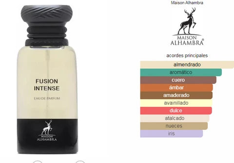 Fusion Intense Eau de Parfum 80 ml | Perfume Unisex Amaderado y Aromático - Maison Alhambra