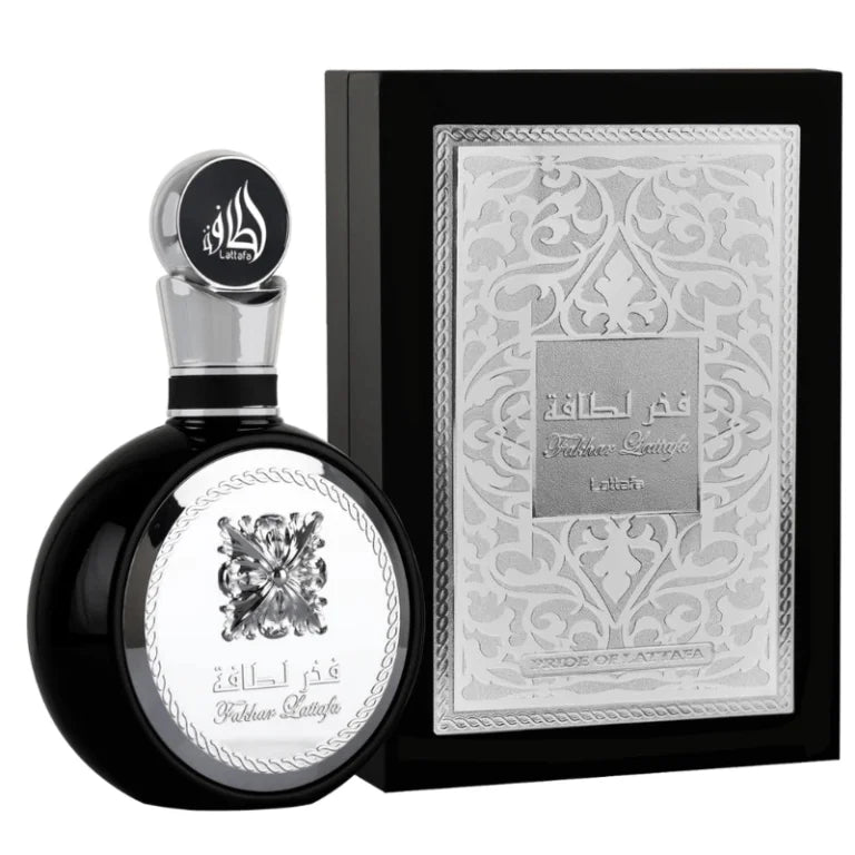 Lattafa Fakhar Black Eau de Parfum Masculino 100ml |Perfume Amaderado Especiado Fresco