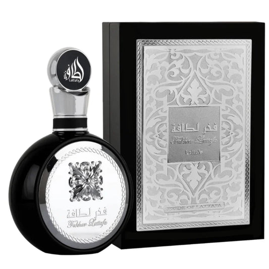 Lattafa Fakhar Black Eau de Parfum Masculino 100ml |Perfume Amaderado Especiado Fresco