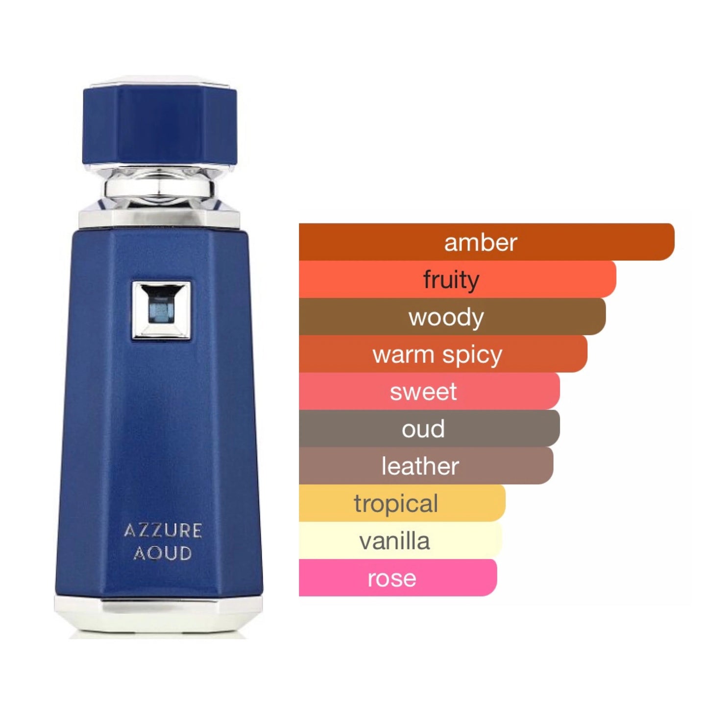 Azzure Oud French Avenue Eau de Parfum 100 ml Hombre – Perfume masculino Afrutado con Oud, Cuero y Notas Dulces