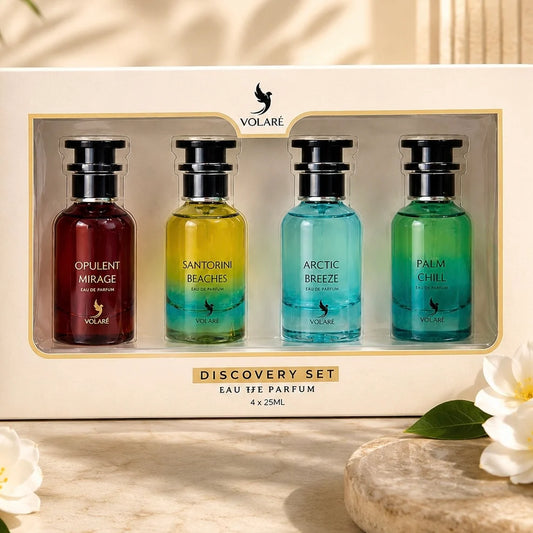 Volaré Discovery Set Eau de Parfum 4 x 25 ml | Cofre de Perfumes Unisex