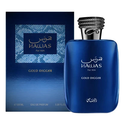 Rasasi Hawas Gold Digger Eau de Parfum 100 ml | Perfume Aromático masculino