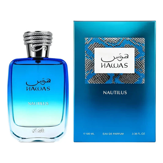 Hawas Nautilus Eau de Parfum 100 ml | Perfume masculino Marino y Amaderado  - Rasasi