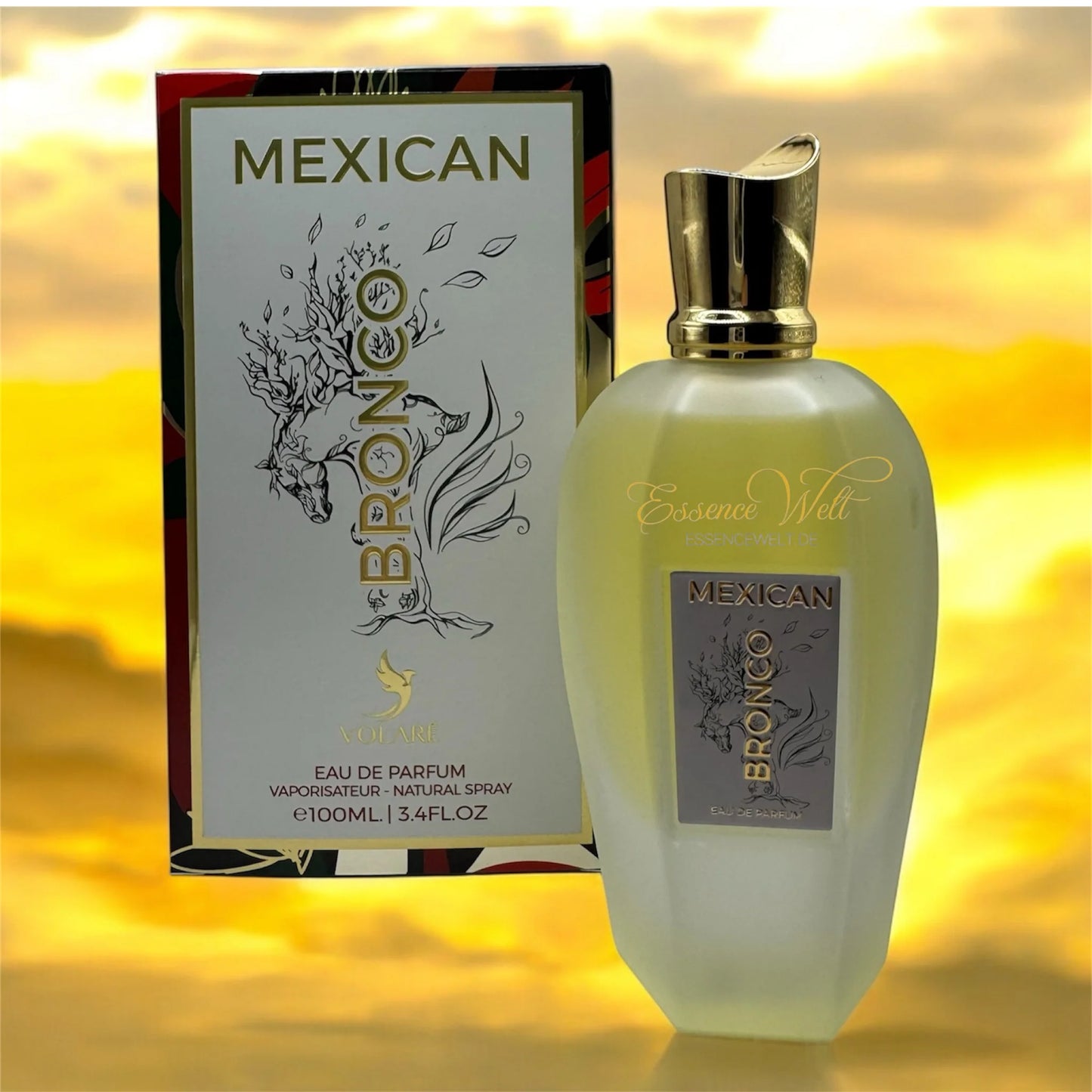 Volaré Mexican Bronco Eau de Parfum 100 ml – Perfume Dulce Especiado con Miel masculino