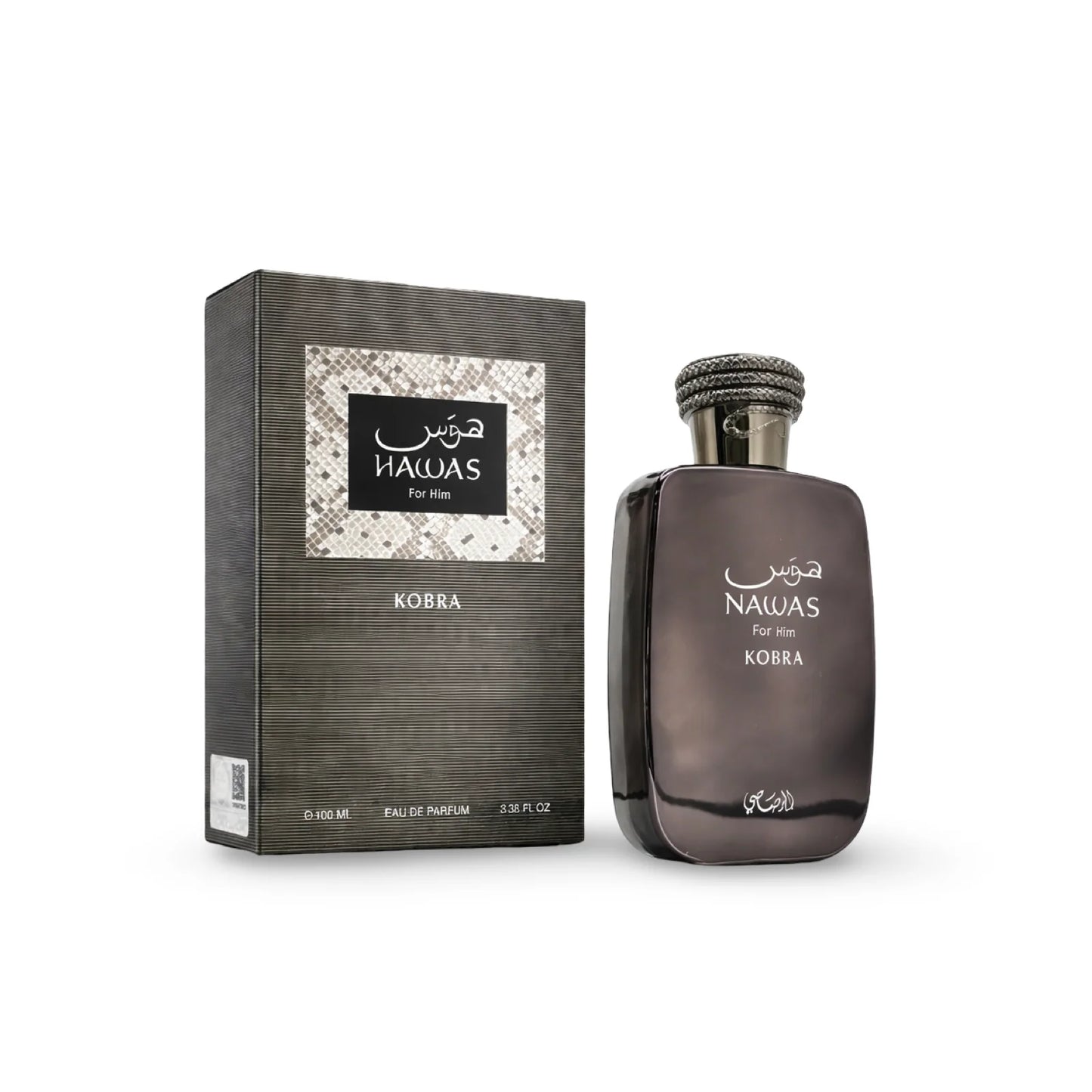 Rasasi Hawas Kobra Eau de Parfum 100 ml masculino – Perfume Ambarado Amaderado con Almizcle y Canela – Fragancia Intensa, Elegante y de Larga Duración