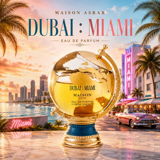 Maison Asrar Dubai Miami Eau de Parfum 100 ml | Perfume Unisex Dulce Avainillado