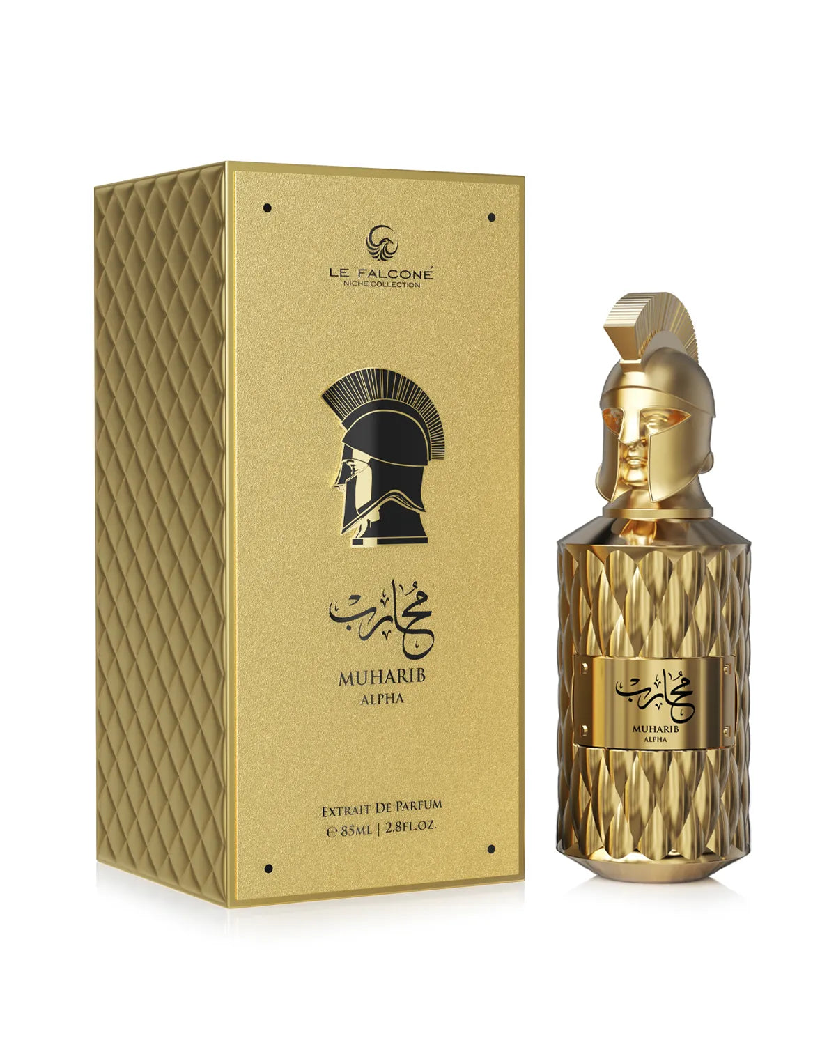 Muharib Alpha Le Falconé Eau de Parfum 100 ml – Perfume Masculino Intenso con Notas Especiadas, Amaderadas y Ámbar – Fragancia Elegante y de Larga Duración