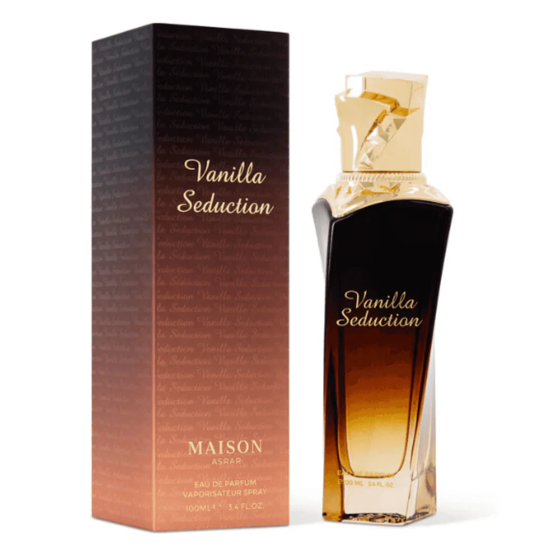 Vanilla Seduction Maison Asrar Eau de Parfum – Perfume Dulce Avainillado Ámbar para Mujer