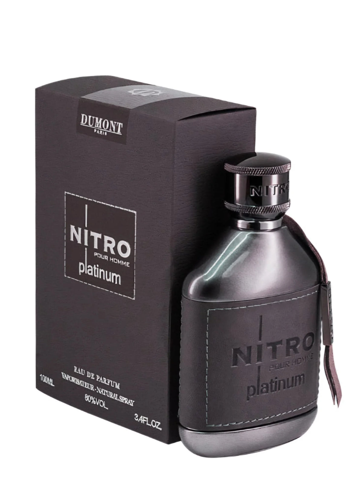 Dumont Nitro Platinum Eau de Parfum 100 ml | Perfume Masculino Amaderado, Afrutado, Dulce y Avainillado