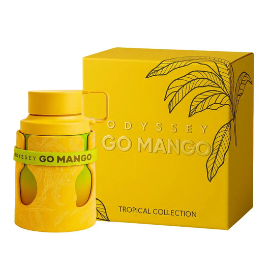 Armaf Odyssey Go Mango Eau de Parfum 100 ml – Perfume Unisex Tropical con Mango, Vainilla y Ámbar – Fragancia Dulce y Exótica de Larga Duración